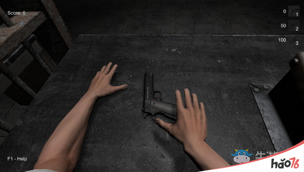 《手掌模拟器》手枪怎么使用