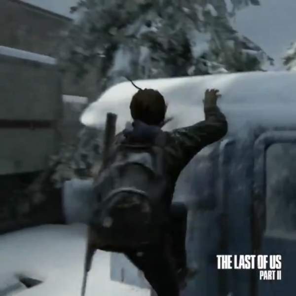 《美国末日2》新实机演示 艾莉身手灵活，雪天爬货车
