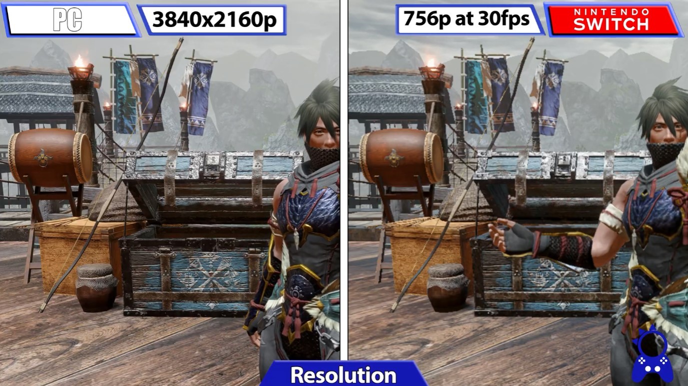 《怪物猎人：崛起》PC试玩版 vs Switch画质对比