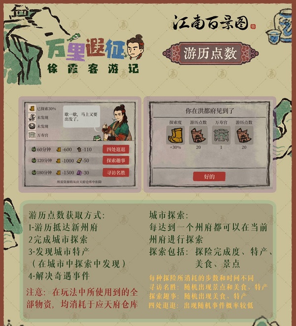 江南百景图徐霞客游记活动攻略